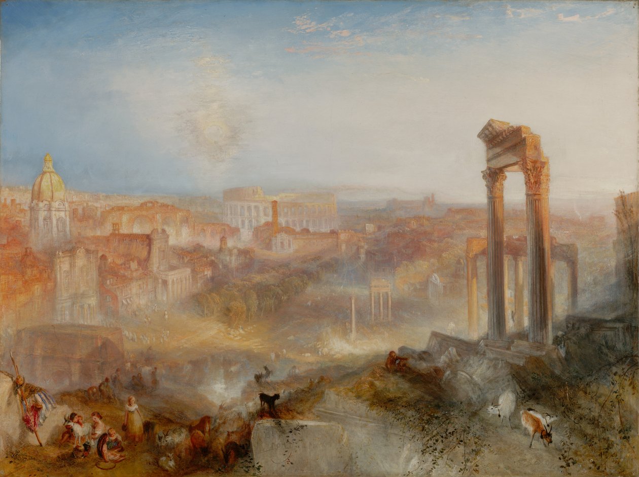 Roma Moderna - Campo Vaccino de Joseph Mallord William Turner
