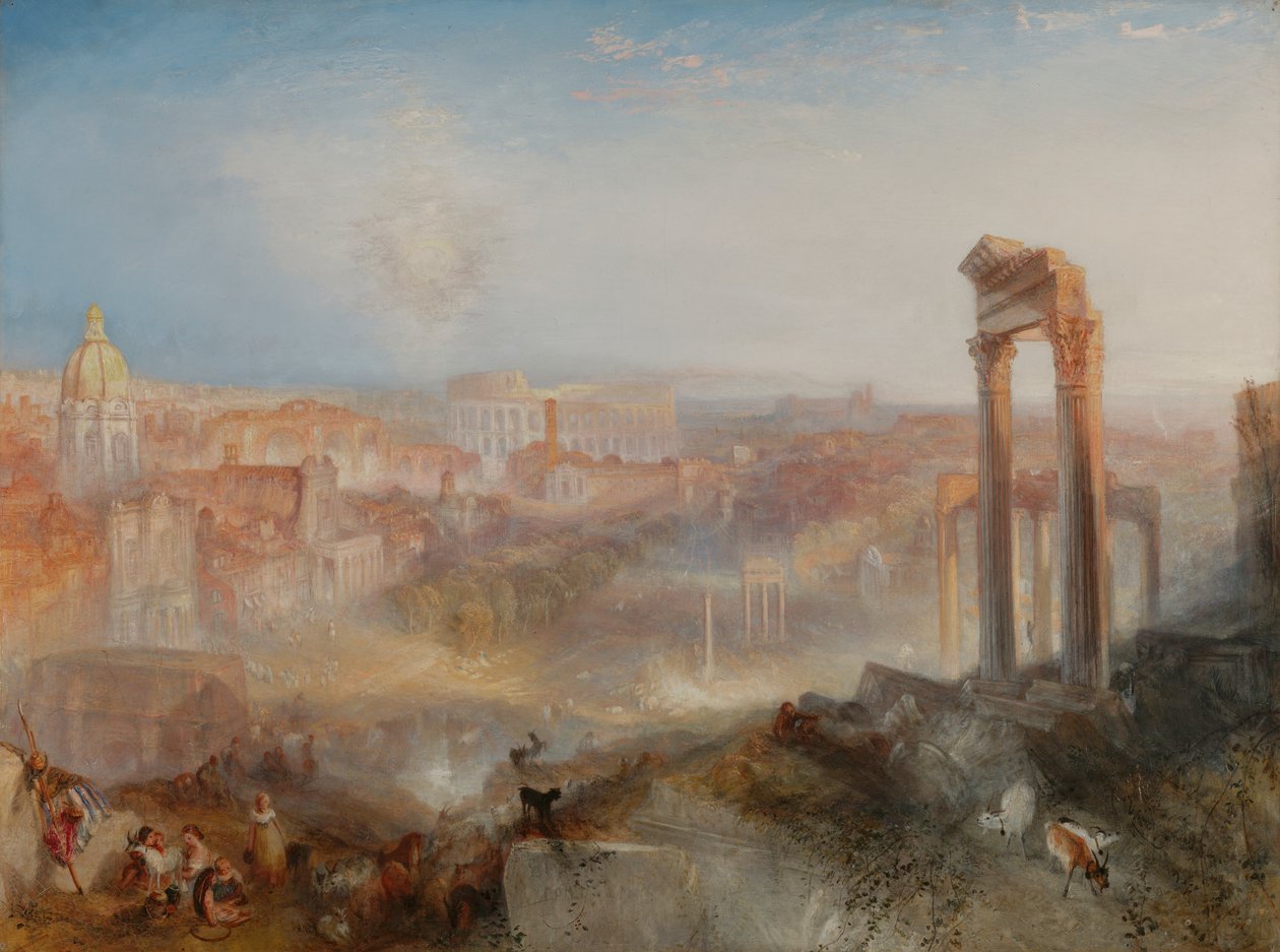 Roma moderna, Campo Vaccino de Joseph Mallord William Turner