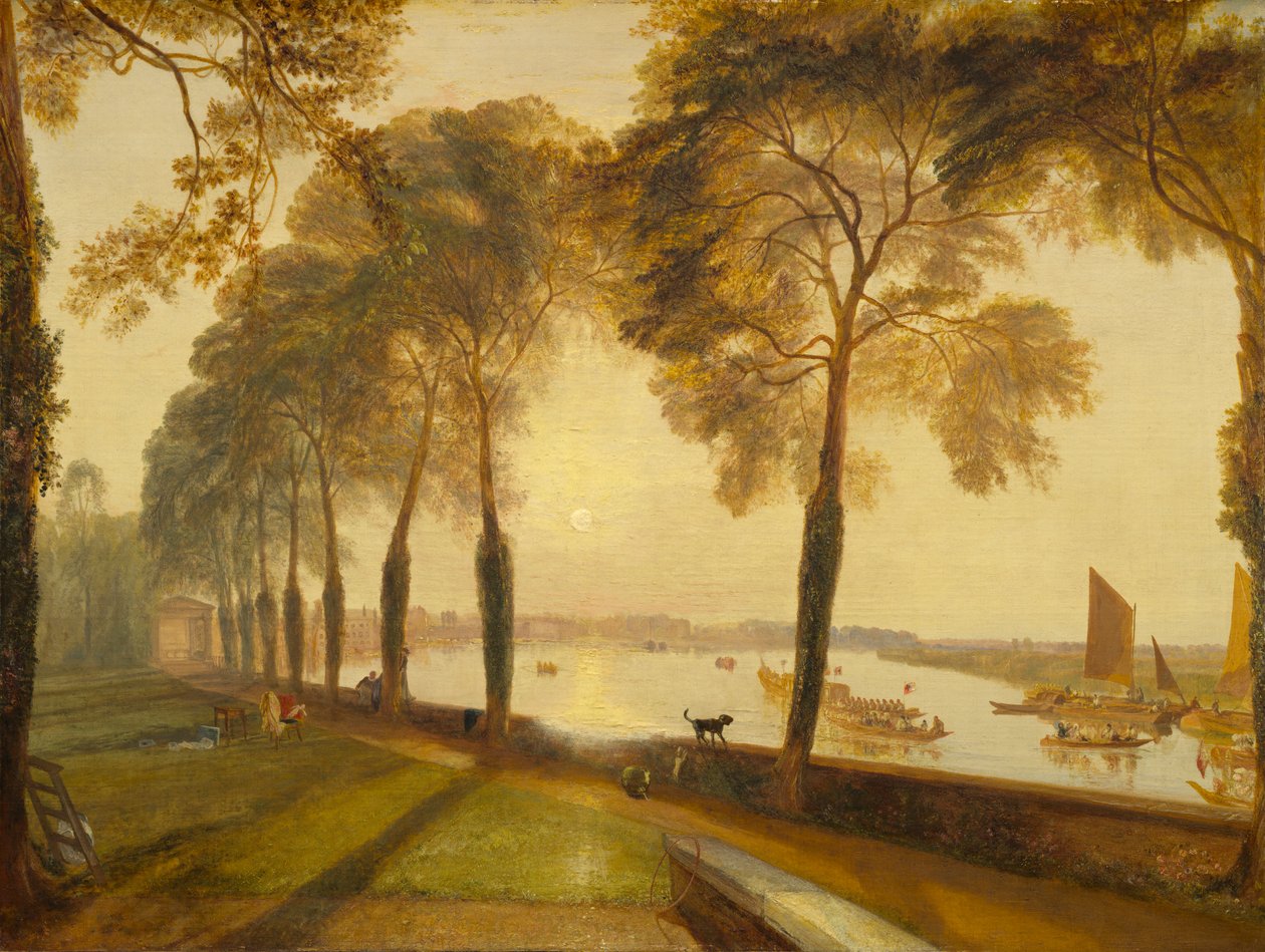 Terraço de Mortlake, 1827 de Joseph Mallord William Turner