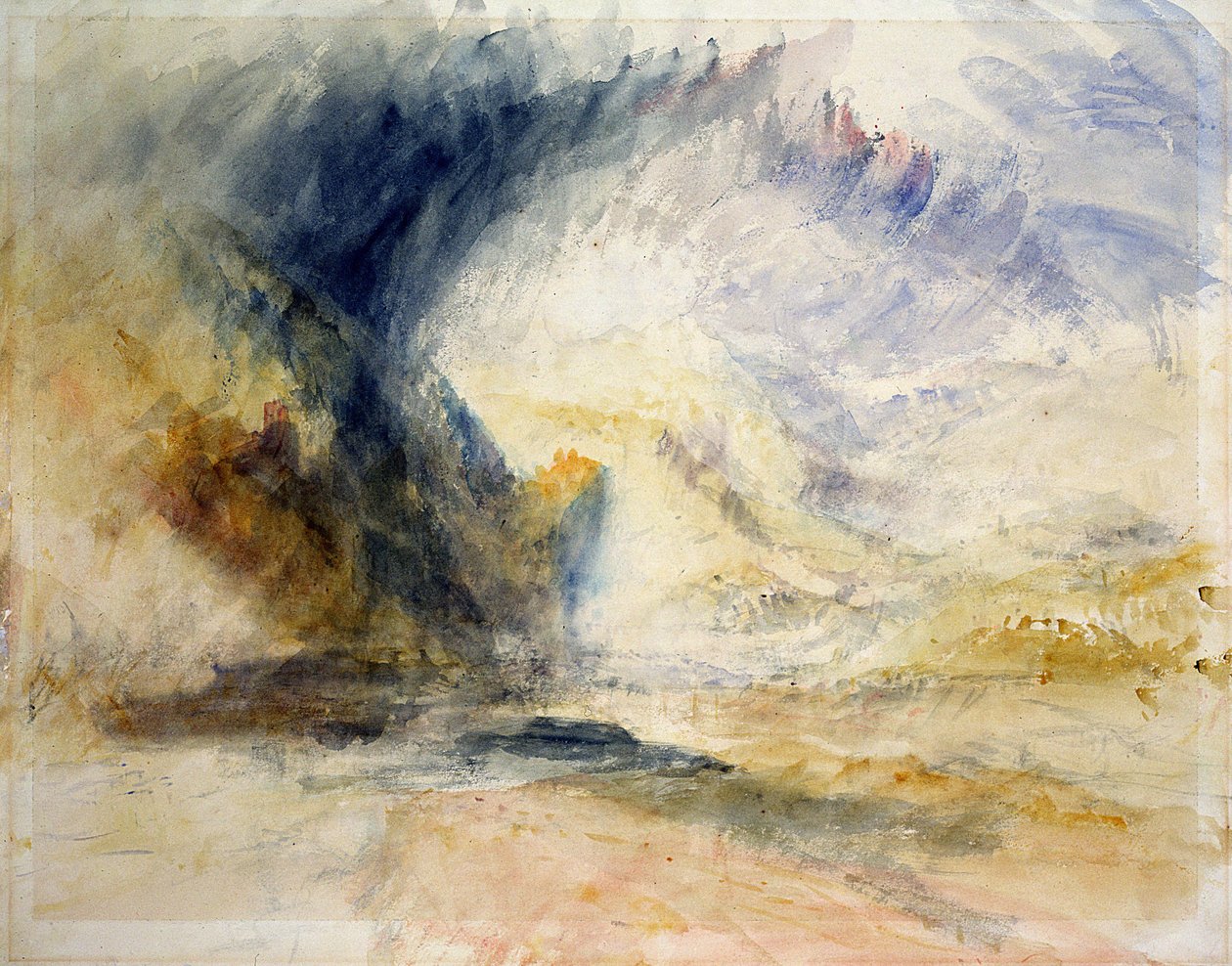 Mount St Gothard (aquarela sobre papel) de Joseph Mallord William Turner