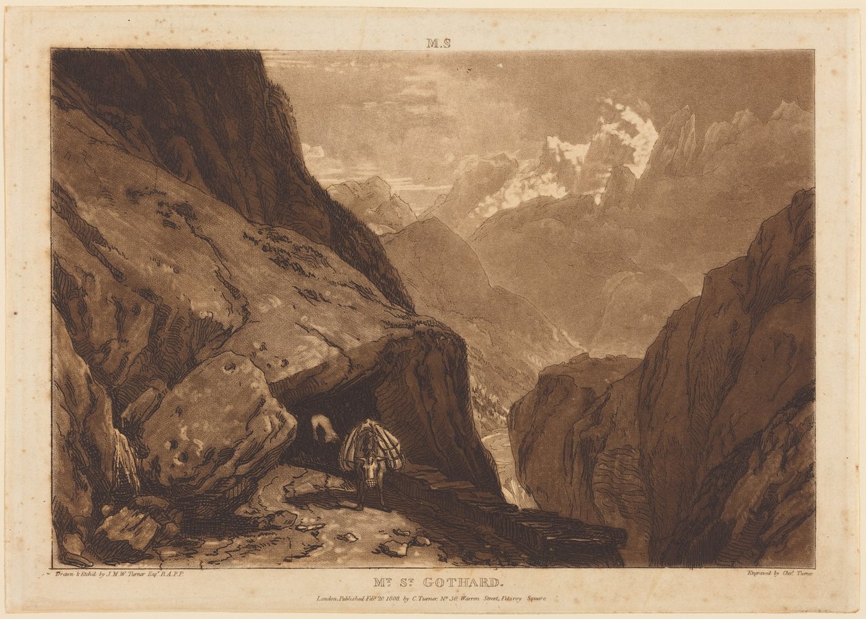 Passo de São Gotardo de Joseph Mallord William Turner