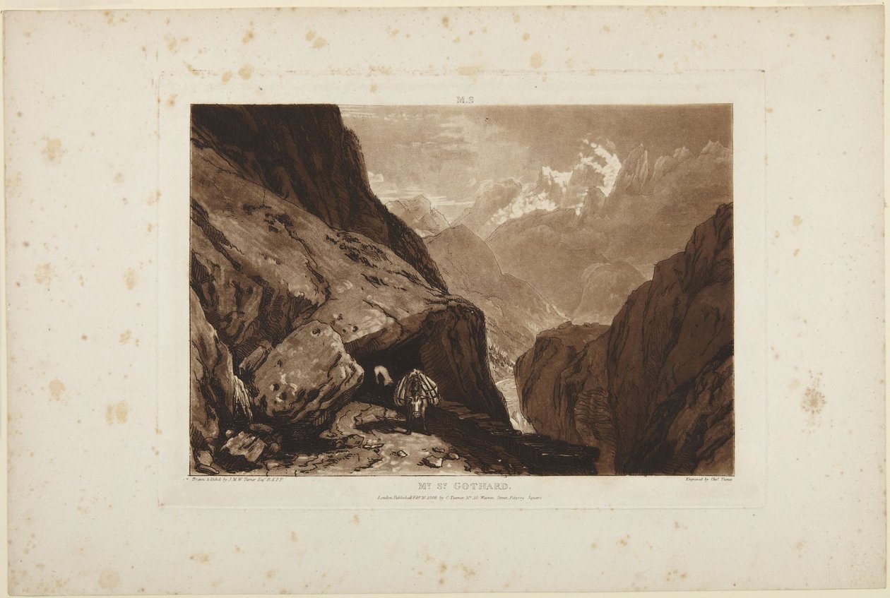 Monte São Gotardo de Joseph Mallord William Turner