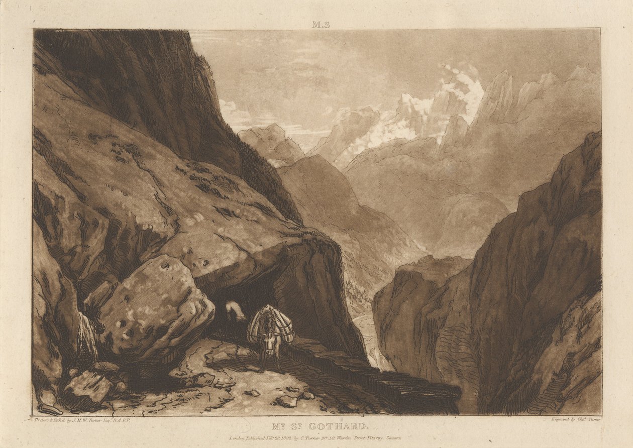 Monte São Gotardo de Joseph Mallord William Turner