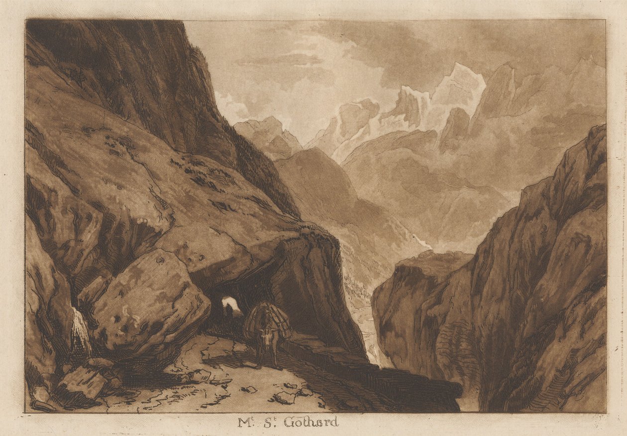 Monte São Gotardo de Joseph Mallord William Turner