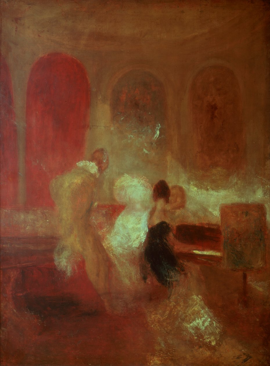 Festa da música, East Cowes Castle, Ilha de Wight, 1835 de Joseph Mallord William Turner
