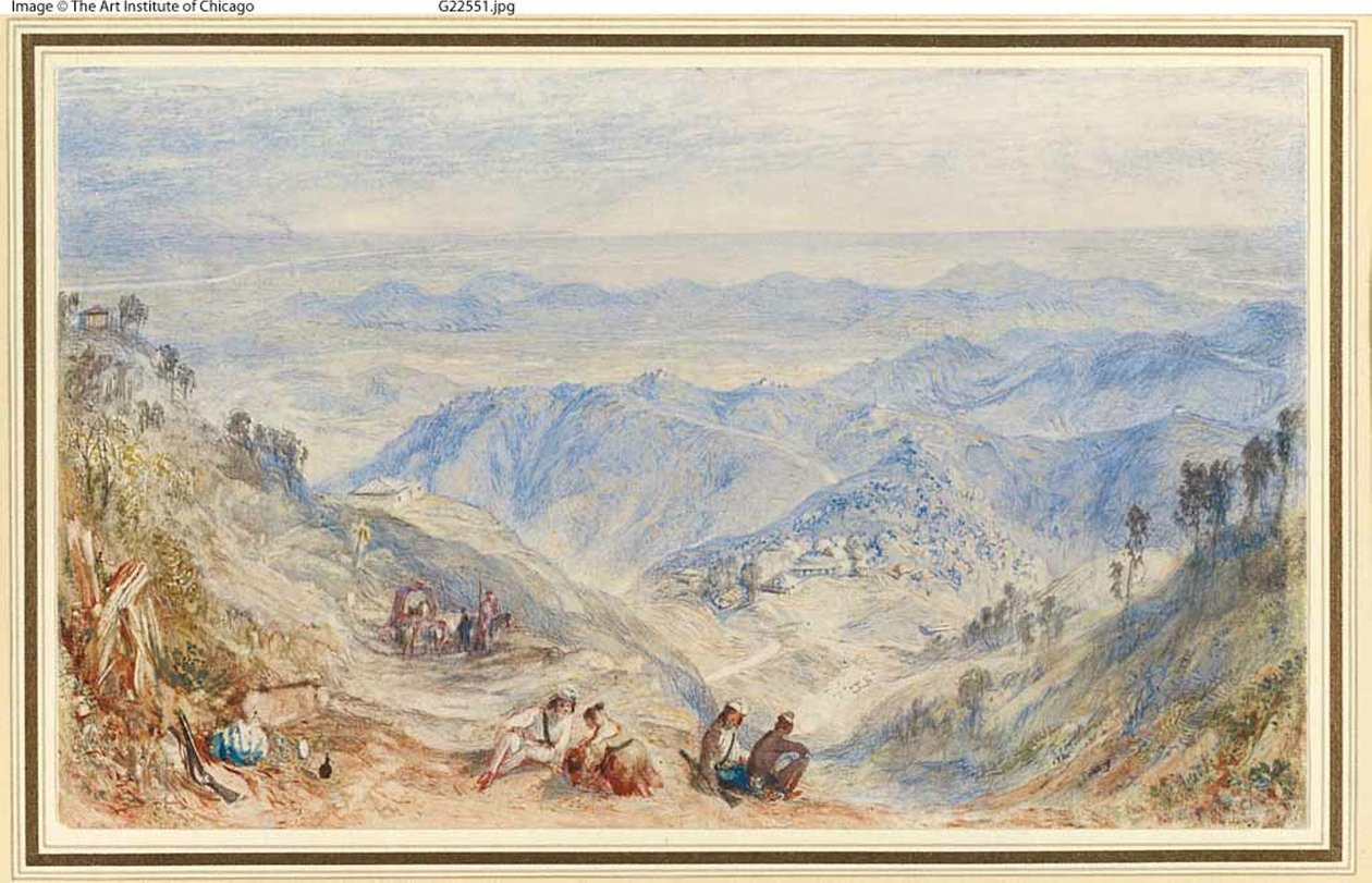 Mussoorie e o Dhoon de Landour de Joseph Mallord William Turner