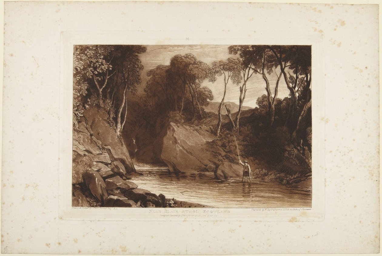 Perto de Blair Athol, na Escócia de Joseph Mallord William Turner