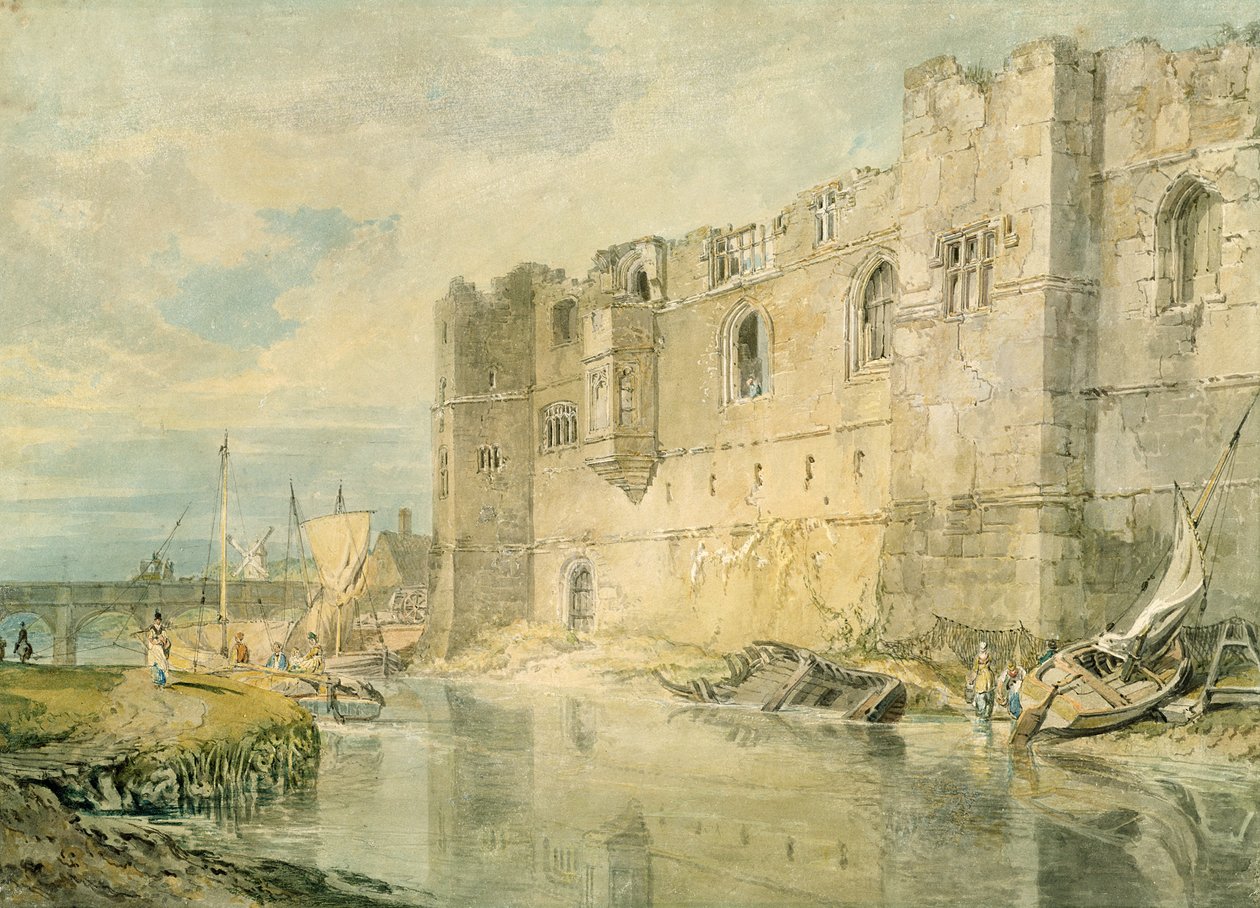 Newark-upon-Trent, c.1796 (aquarela sobre grafite no papel) de Joseph Mallord William Turner