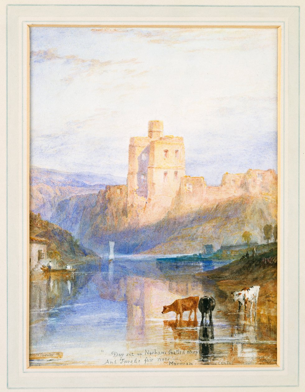 Norham Castle: Uma ilustração para Marmion por Sir Walter Scott, 1818 de Joseph Mallord William Turner