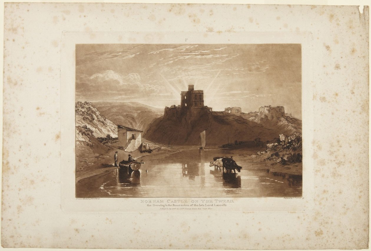 Castelo de Norham, junto ao rio Tweed de Joseph Mallord William Turner
