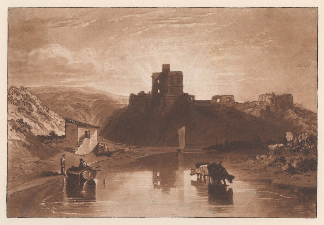 O castelo de Norham no Tweed de Joseph Mallord William Turner