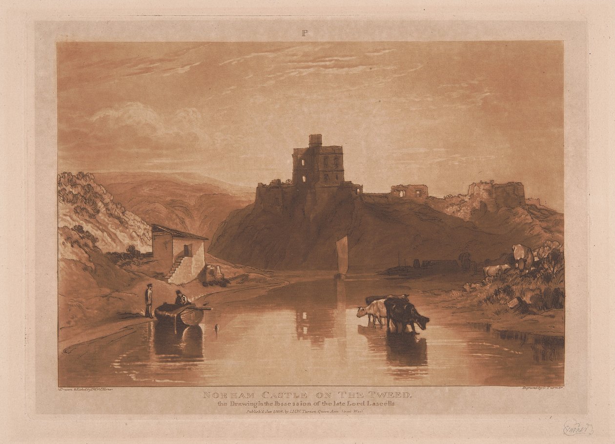 Castelo de Norham no Tweed de Joseph Mallord William Turner
