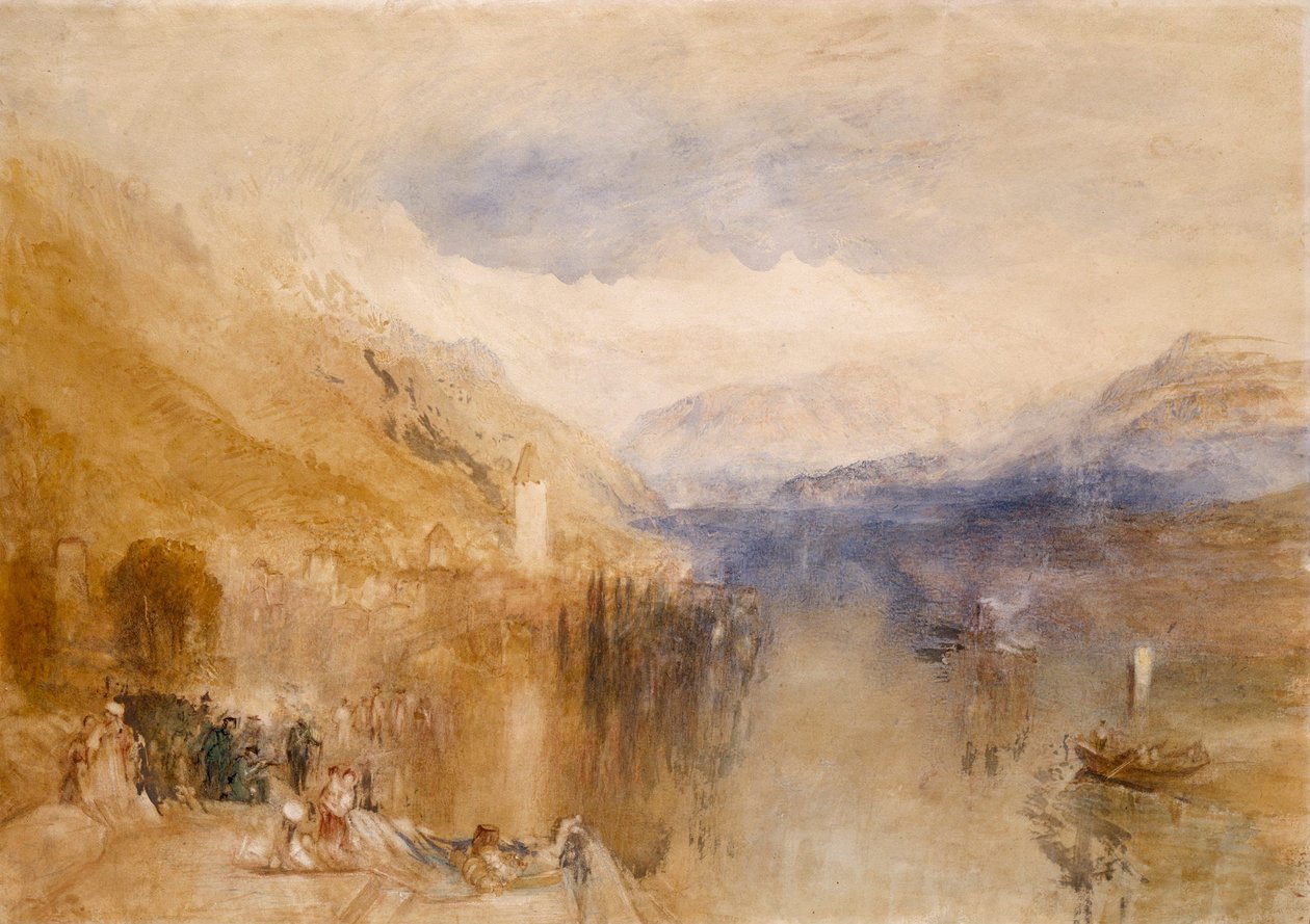 Oberhofen, Lago de Thun de Joseph Mallord William Turner