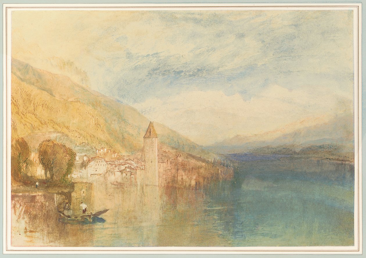 Oberhofen no lago Thun, Suíça de Joseph Mallord William Turner