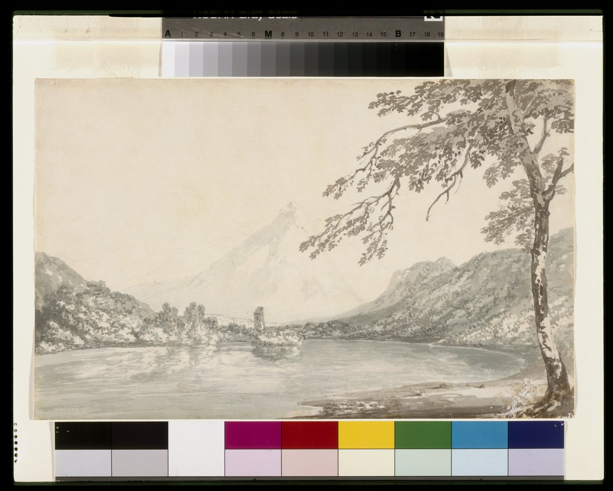 No Aar entre Unterseen e o lago de Brienz de Joseph Mallord William Turner