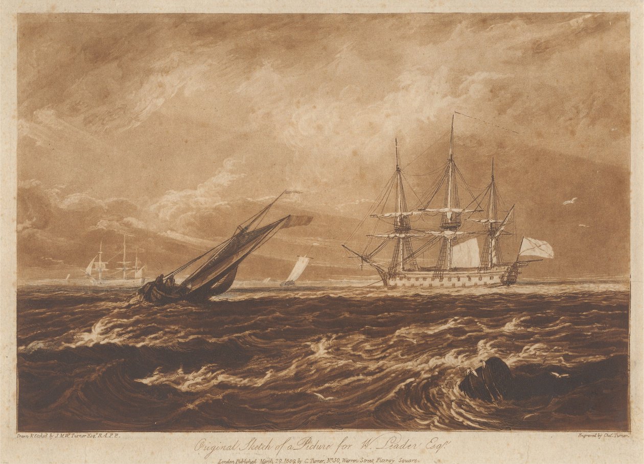 Esboço original de um quadro para W. Leader, Esq. de Joseph Mallord William Turner