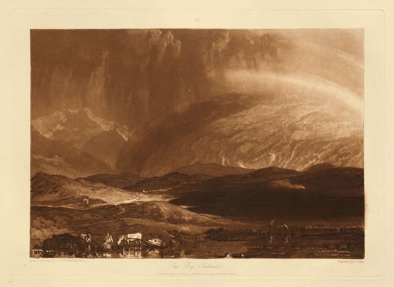 Turfeira, Escócia de Joseph Mallord William Turner