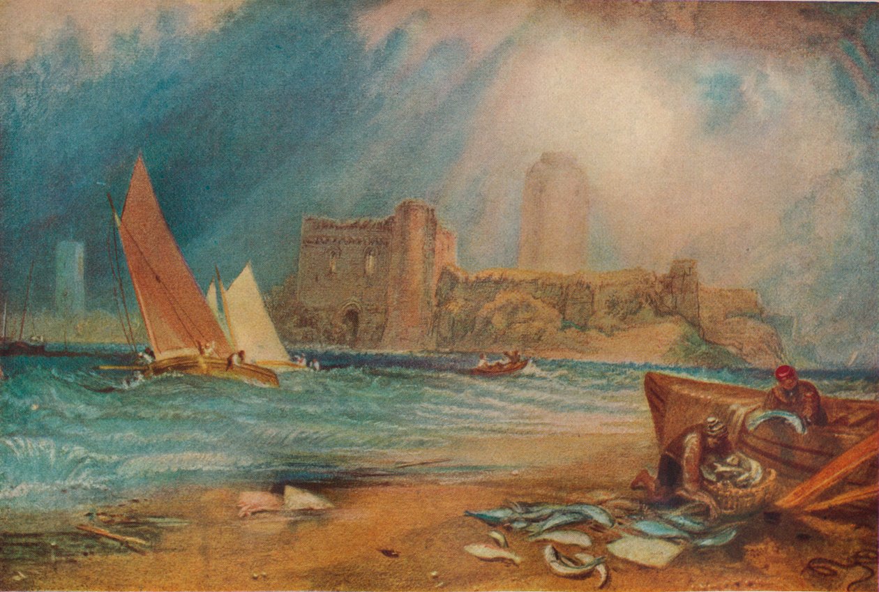 Castelo de Pembroke, país de Gales, c1829 de Joseph Mallord William Turner