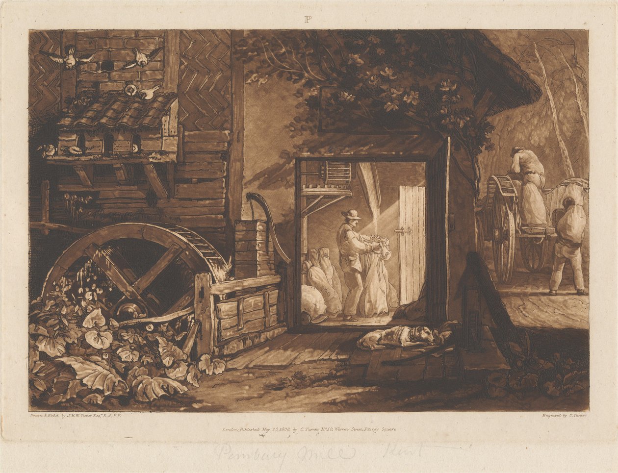 Moinho de Pembury, Kent de Joseph Mallord William Turner