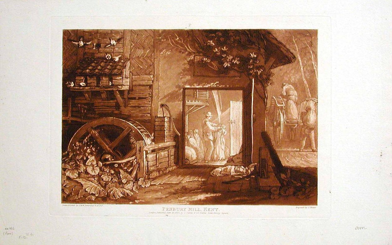 Moinho de Pembury, Kent de Joseph Mallord William Turner