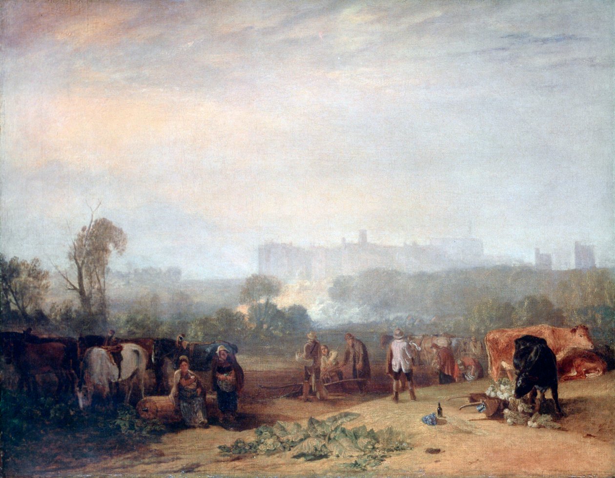 Arado, nabos, perto, Slough, `Windsor, c1809 de Joseph Mallord William Turner