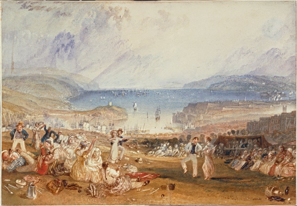 Plymouth, Devonshire ... (aguarela sobre papel) de Joseph Mallord William Turner
