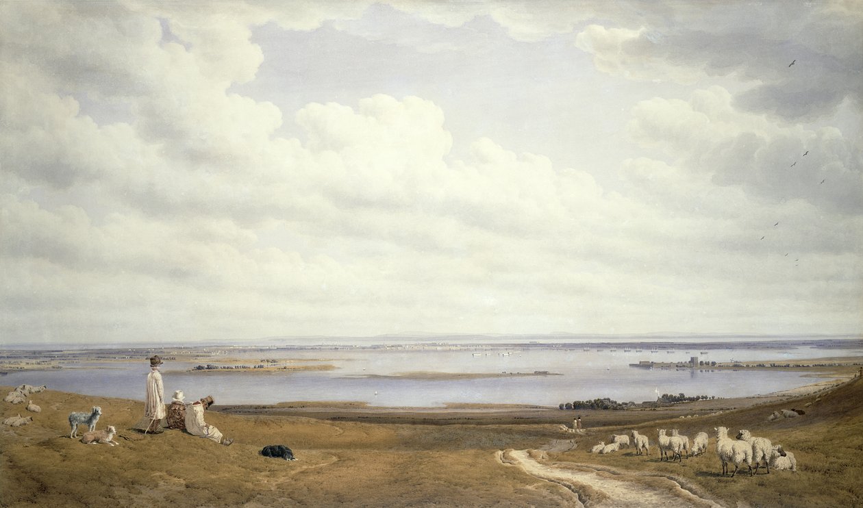 Porto de Portsmouth de Portsdown Hill de Joseph Mallord William Turner
