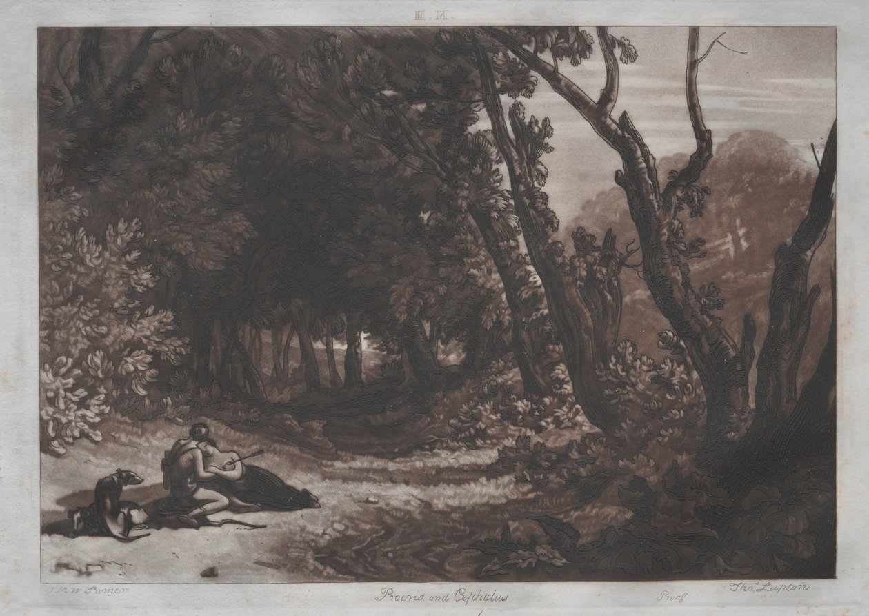 Procris e Cephalus. de Joseph Mallord William Turner