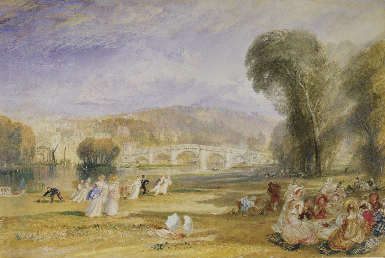 Colina de Richmond e ponte, Surrey, c.1828-9 de Joseph Mallord William Turner