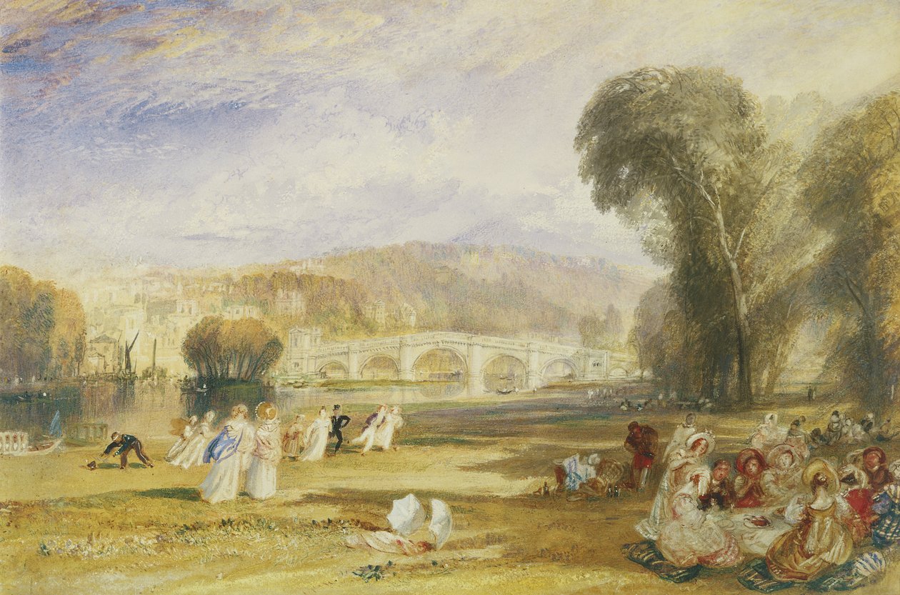 Richmond Hill and Bridge, Surrey, c.1831 (aguarela sobre papel) de Joseph Mallord William Turner