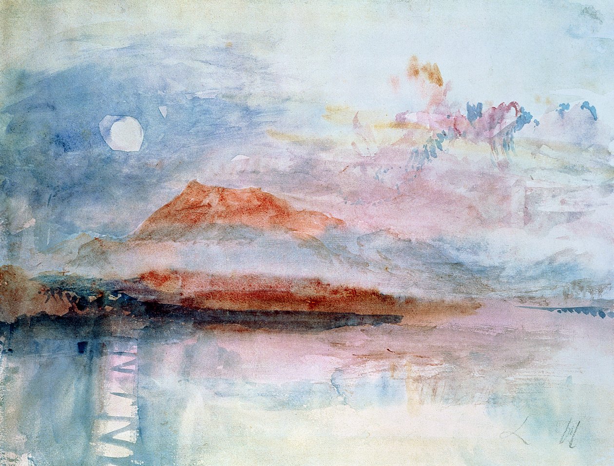 Righi, depois de 1830 (wc no papel) de Joseph Mallord William Turner
