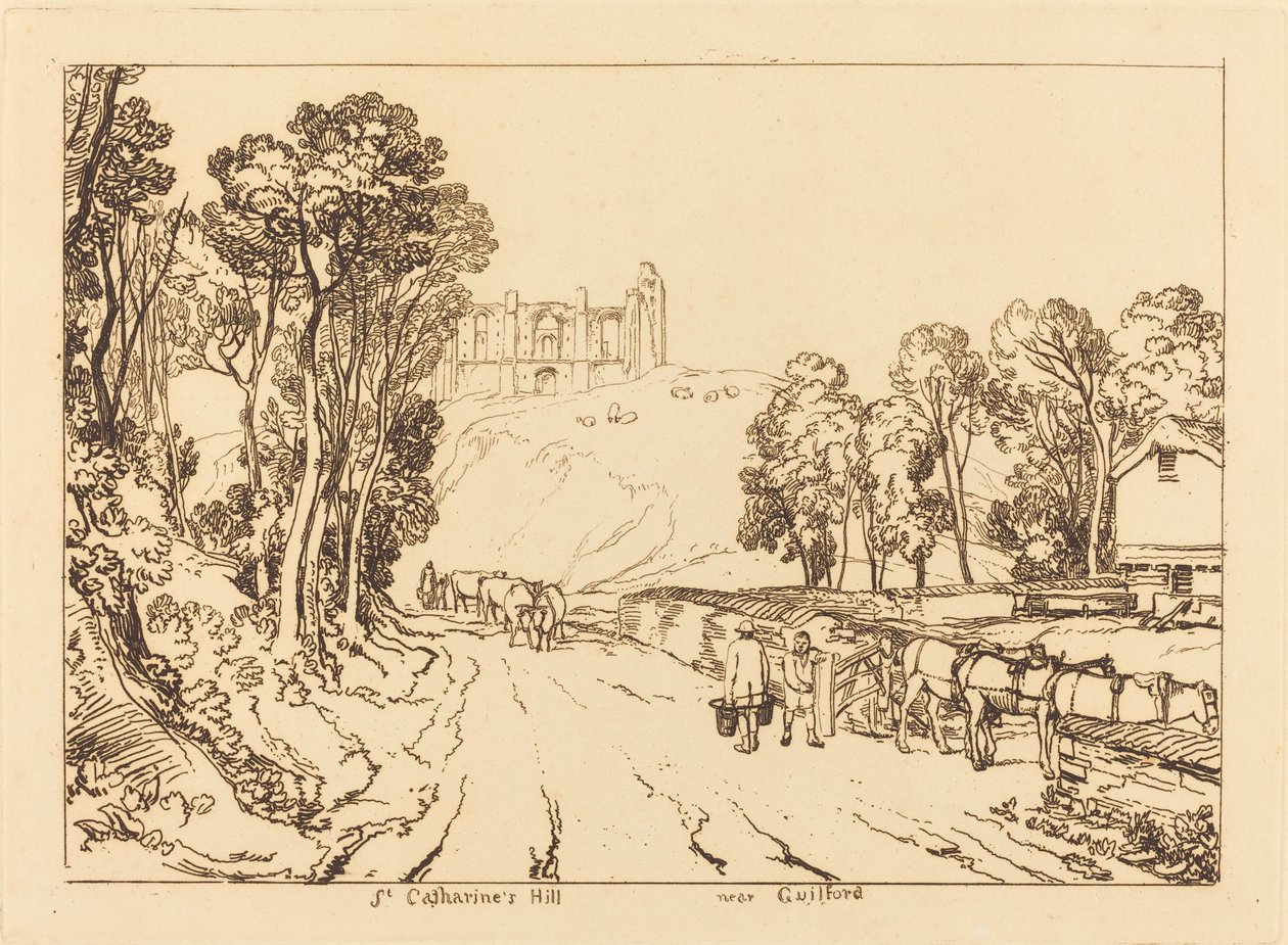 Colina de Santa Catarina perto de Guilford de Joseph Mallord William Turner