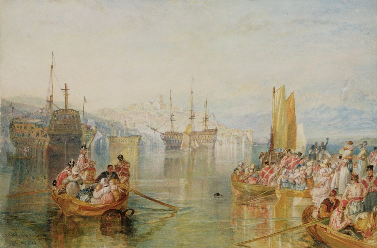 Saltash, Cornualha, 1825 de Joseph Mallord William Turner