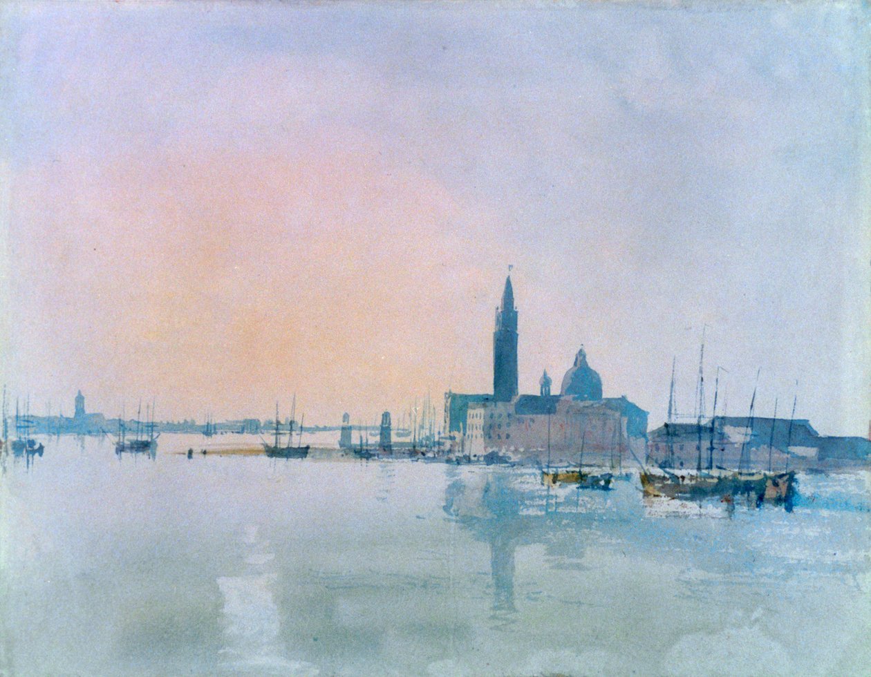 San Giorgio Maggiore do Dogana, 1819. de Joseph Mallord William Turner