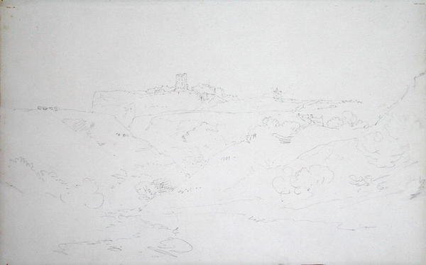 Scarborough Castle, c.1801 (lápis sobre papel) de Joseph Mallord William Turner