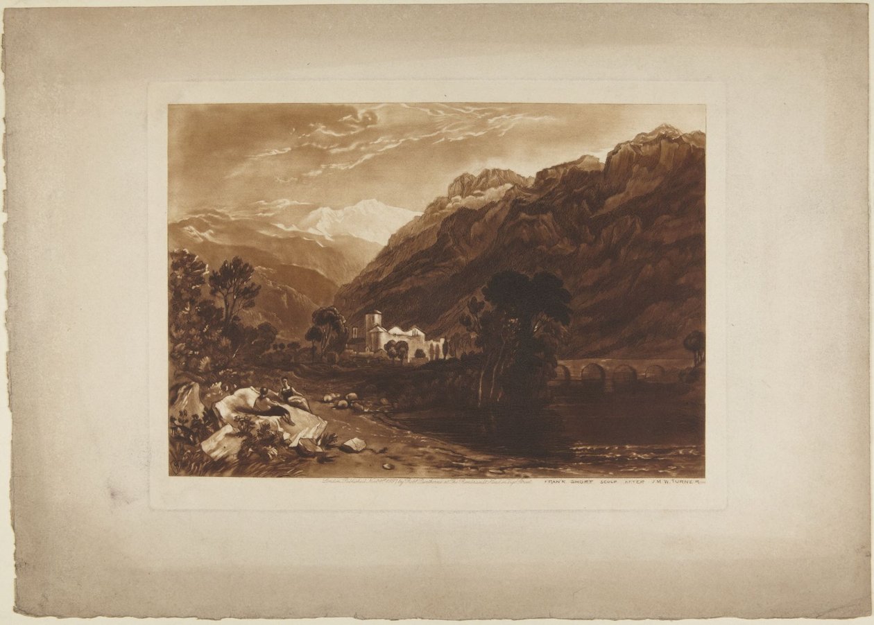 Cena nos Alpes de Joseph Mallord William Turner