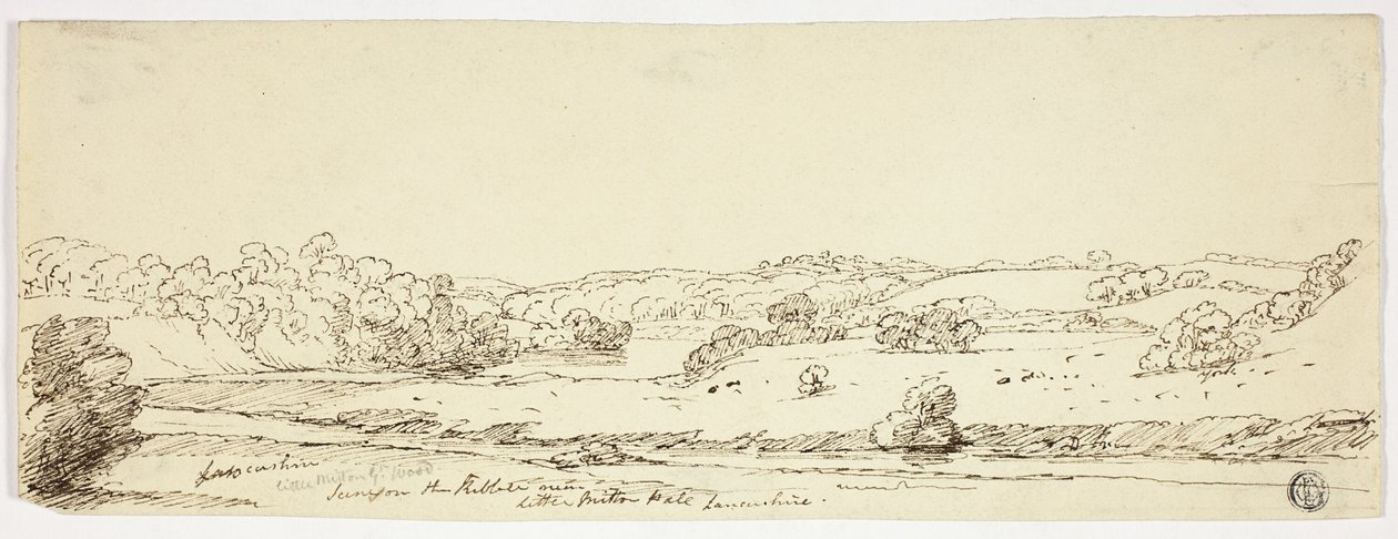 Cenas no Kibble perto de Little Milton Hall, Lancashire de Joseph Mallord William Turner