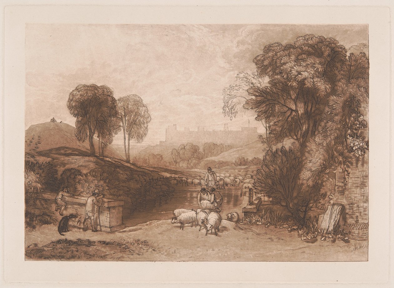 Lavagem de ovelhas, Windsor de Joseph Mallord William Turner