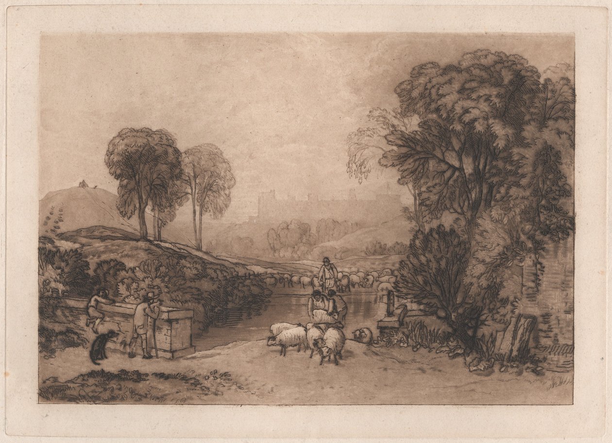 Lavagem de ovelhas, Windsor de Joseph Mallord William Turner