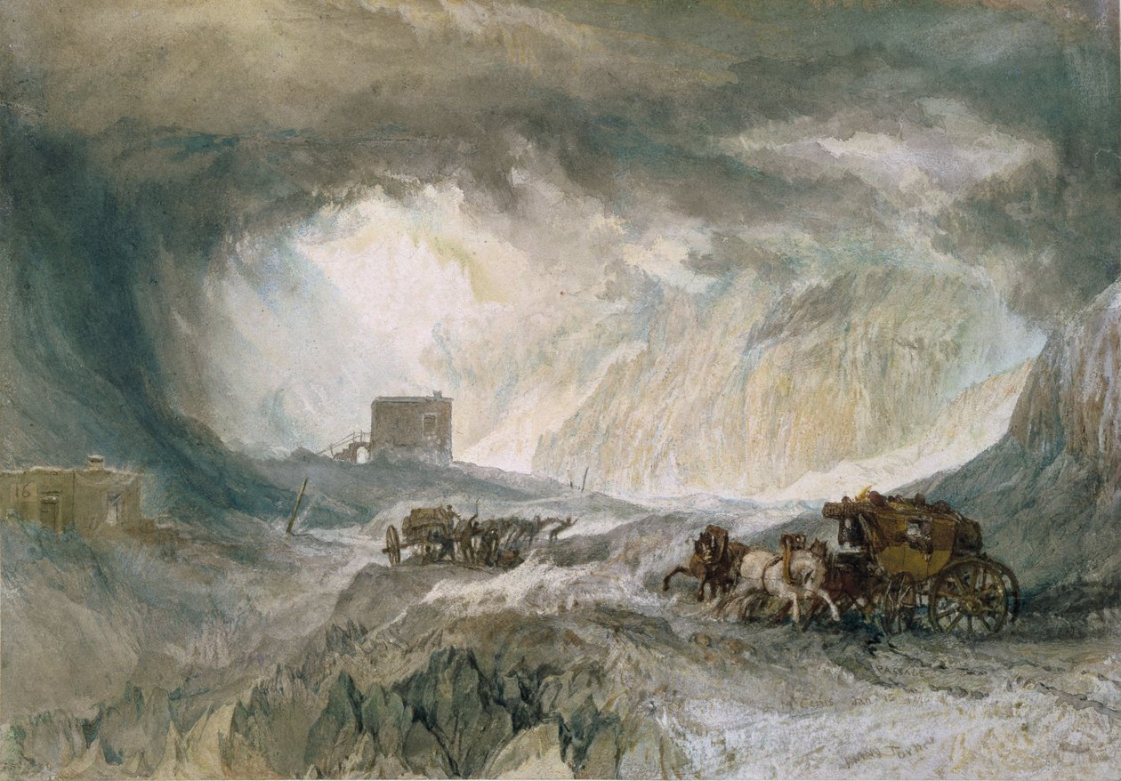 Tempestade de neve, Mont Cenis, 1820 de Joseph Mallord William Turner