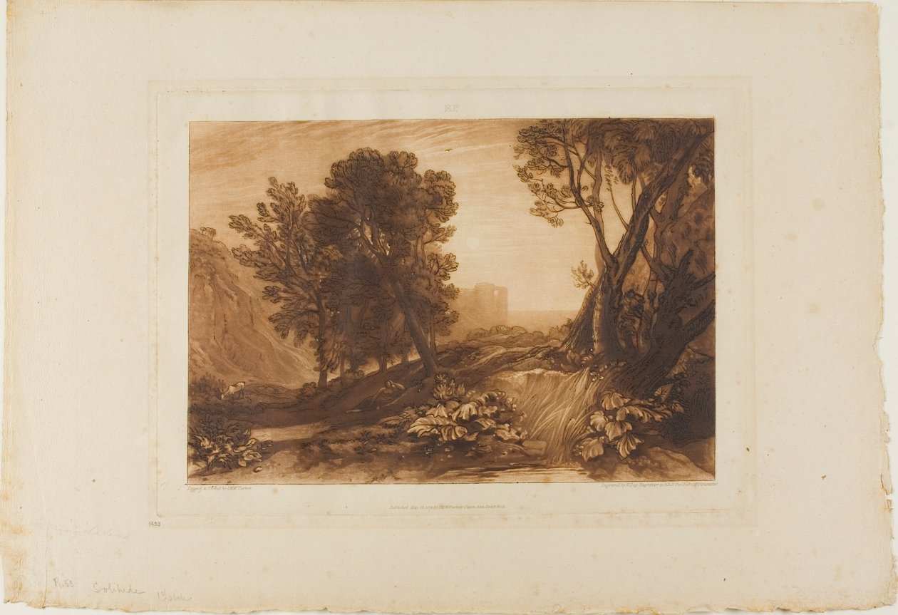 Solidão, placa 53 do Livro de Estudos de Joseph Mallord William Turner