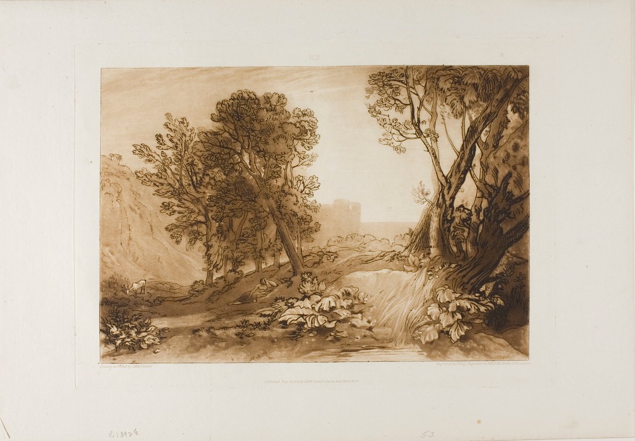 Solidão, placa 53 do Livro de Estudos de Joseph Mallord William Turner