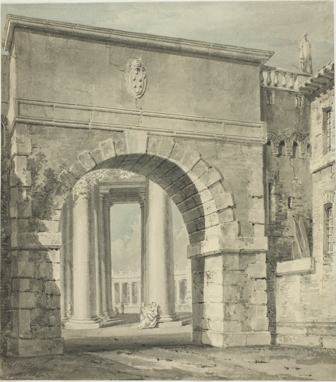 A Basílica de São Pedro vista através da Porta Angélica de Joseph Mallord William Turner