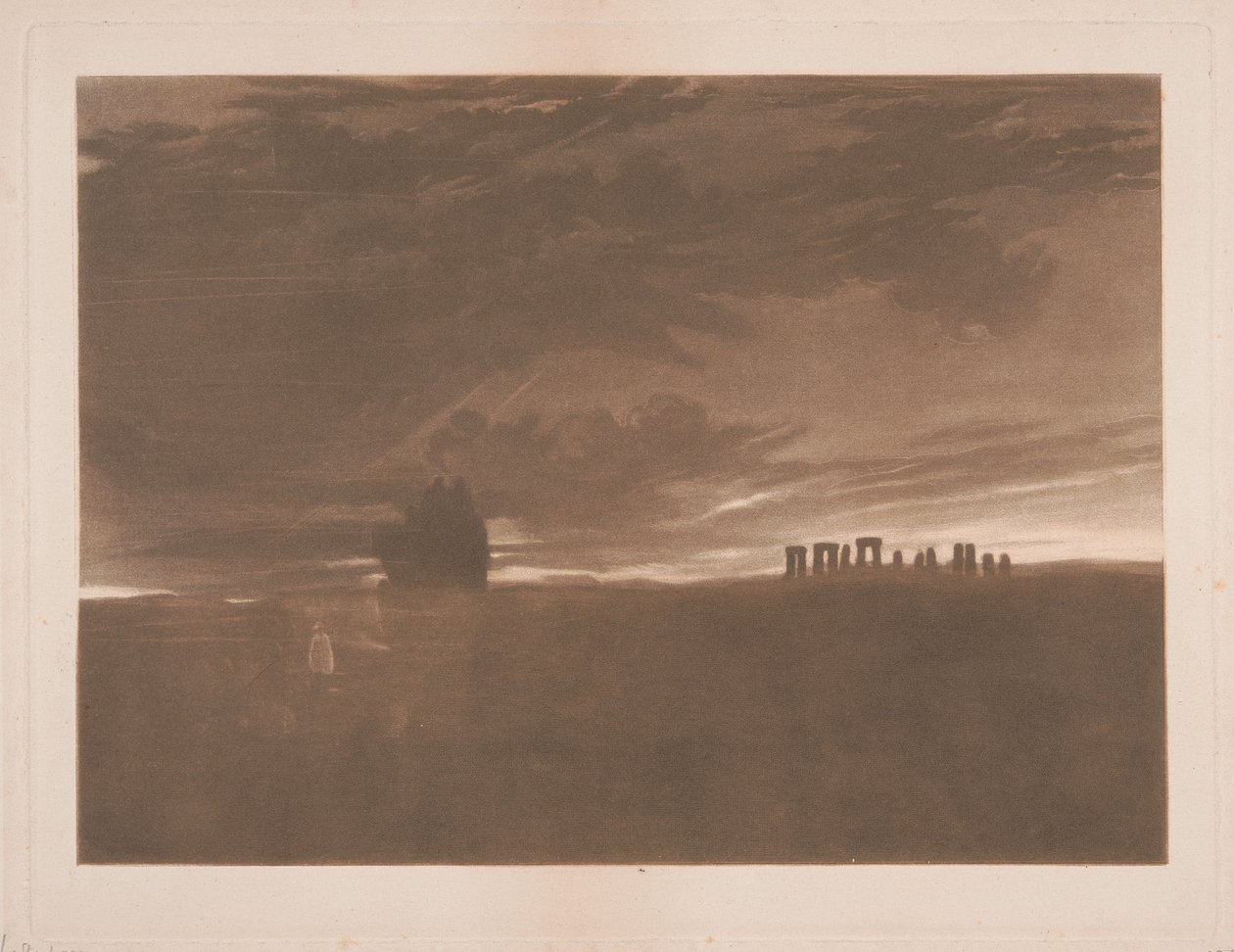 Stonehenge ao amanhecer de Joseph Mallord William Turner