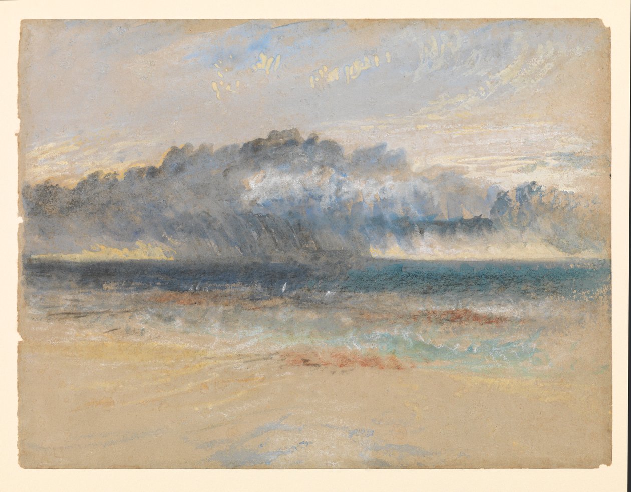 Tempestade em Margate Sands, 1835-1840, cerca de de Joseph Mallord William Turner