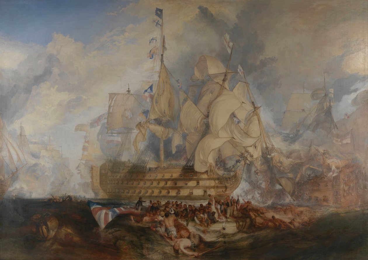 A Batalha de Trafalgar, 21 de outubro de 1805 de Joseph Mallord William Turner