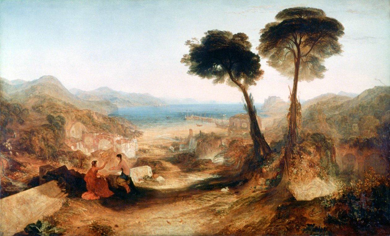 Baía de Baiae, com Apolo e Sibila, c1823. de Joseph Mallord William Turner