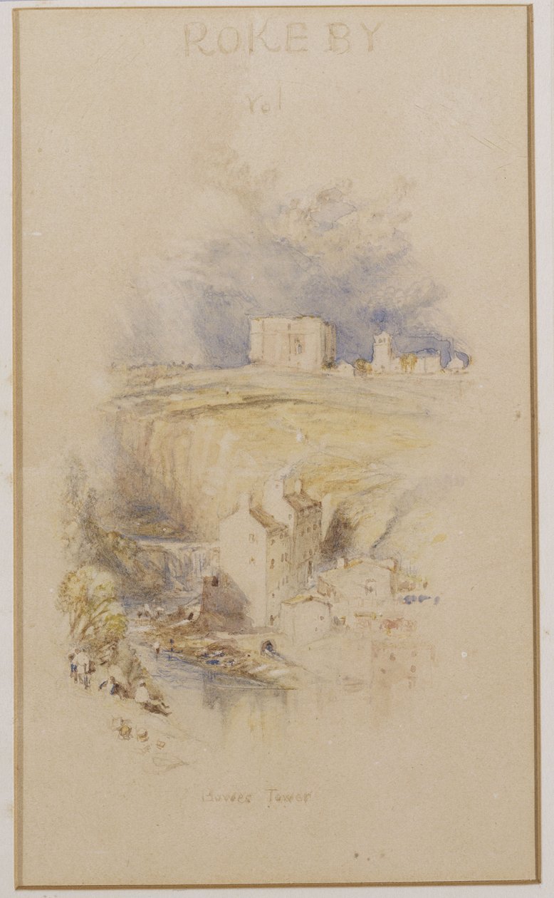 A torre de Bowes, c.1833 de Joseph Mallord William Turner