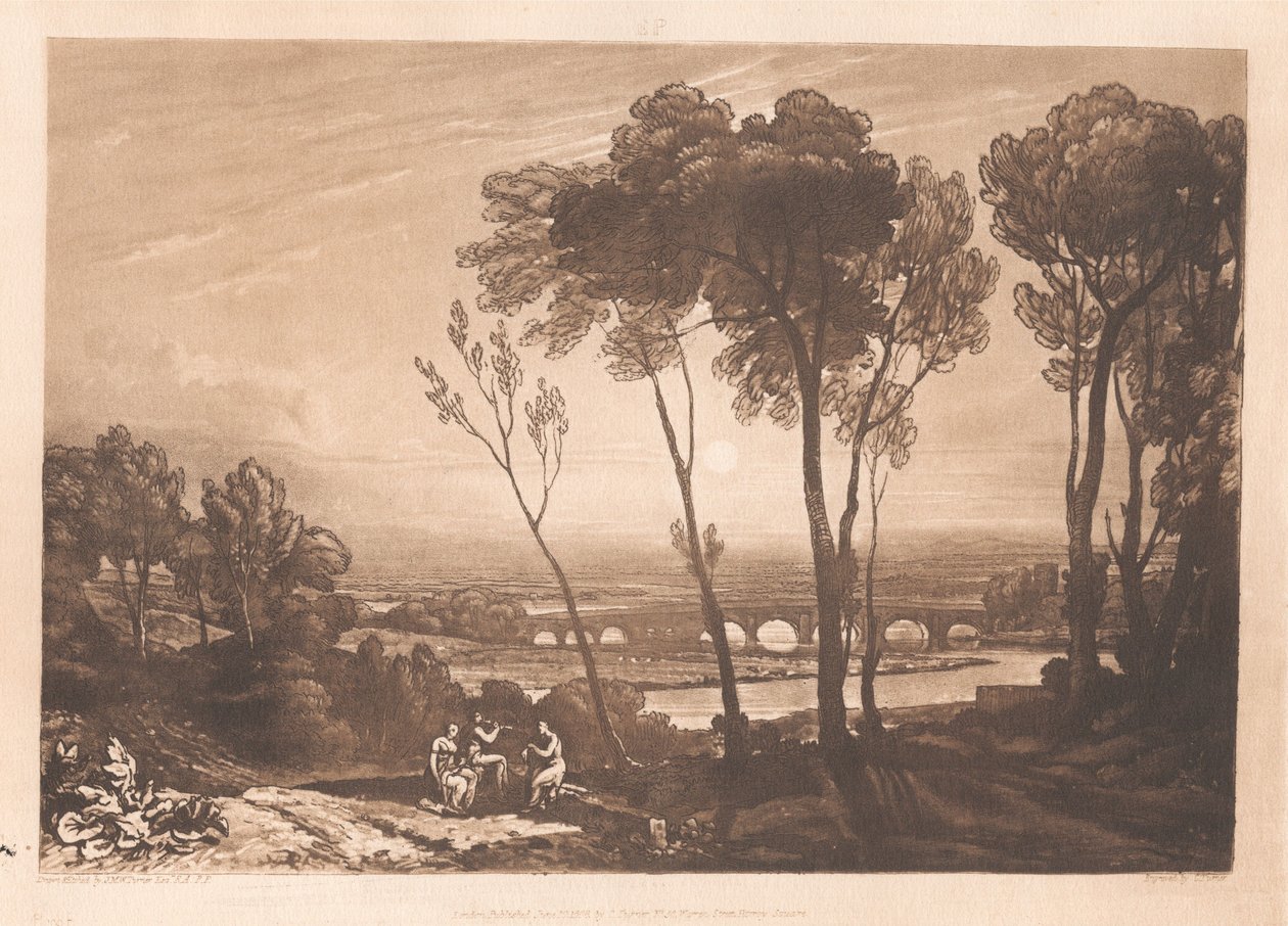 A ponte a meia distância de Joseph Mallord William Turner