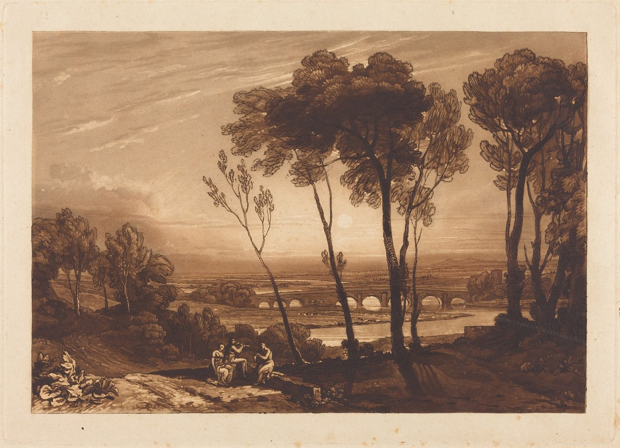 A ponte a média distância de Joseph Mallord William Turner